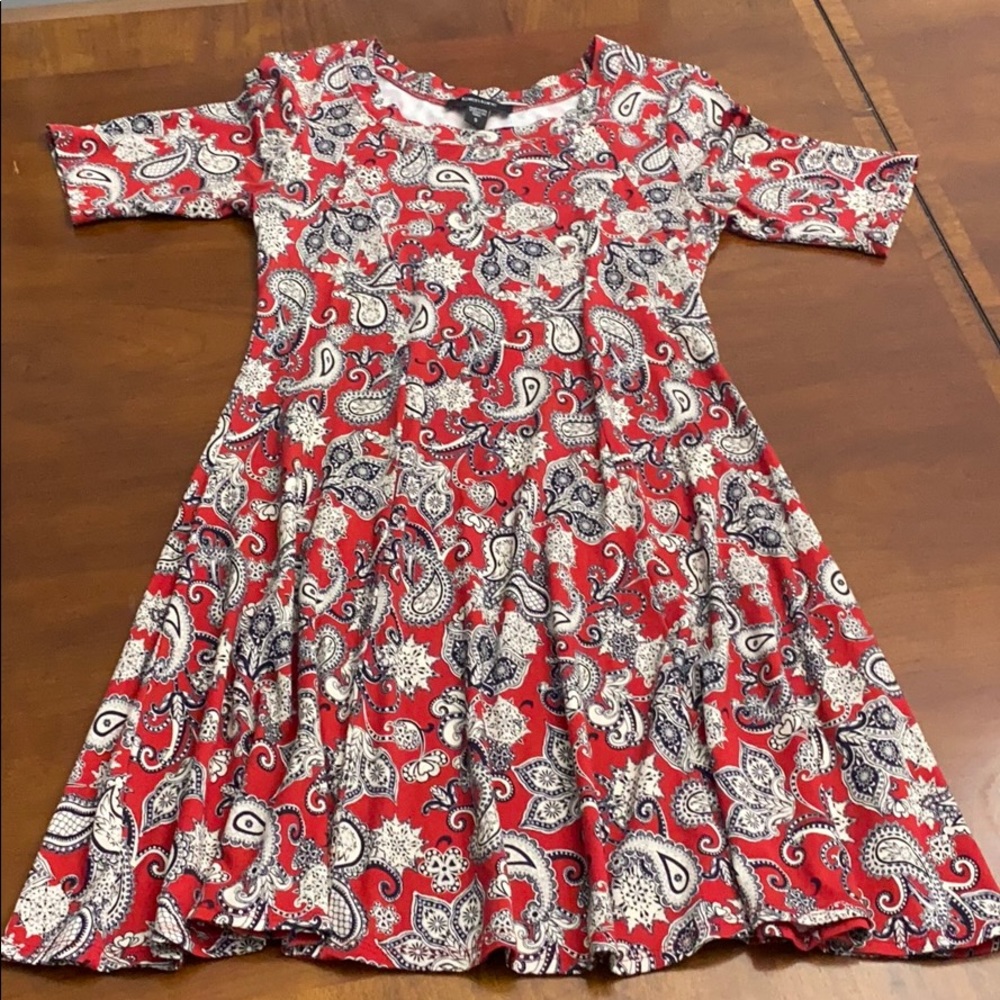 Red Paisley Dress | Karen Kane